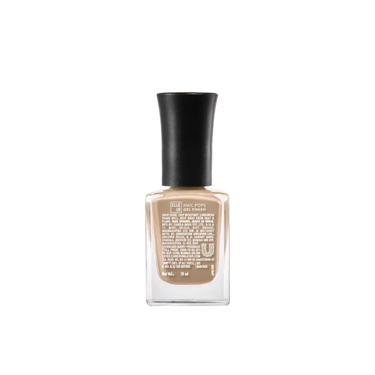 ELLE 18 NAIL POPS GEL FINISH Nail Polish - G17 Almond 10 MILLI_LITRE