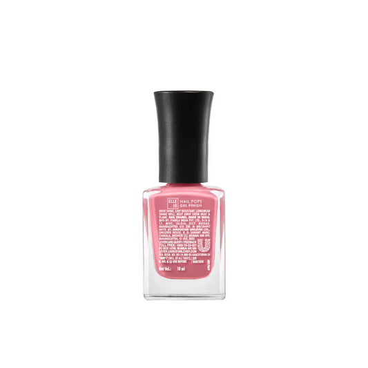 ELLE 18 NAIL POPS GEL FINISH Nail Polish - G23 Pink Pearl 10 MILLI_LITRE