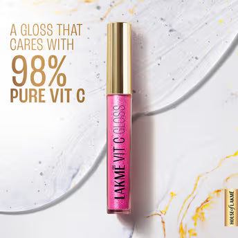 Lakme Superglow Vit C Lip Gloss - HOT PINK