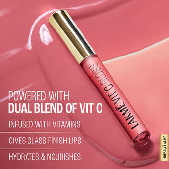 Lakme Superglow Vit C Lip Gloss - HOT PINK