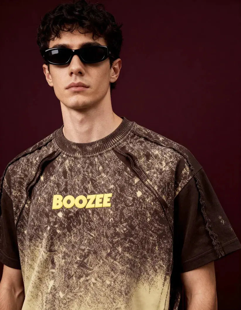 Desert Burn Brown Oversized T-Shirt Boozee