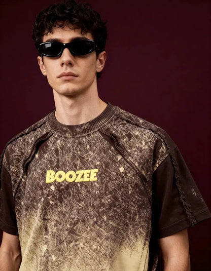 Desert Burn Brown Oversized T-Shirt Boozee