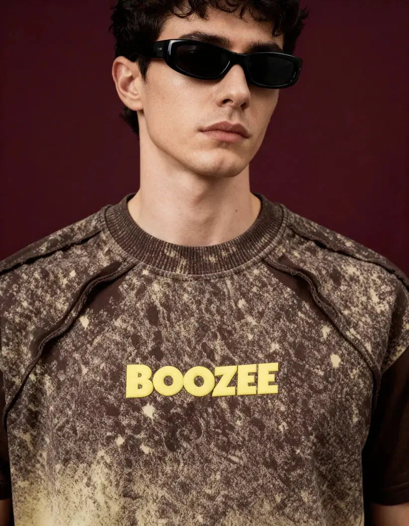 Desert Burn Brown Oversized T-Shirt Boozee