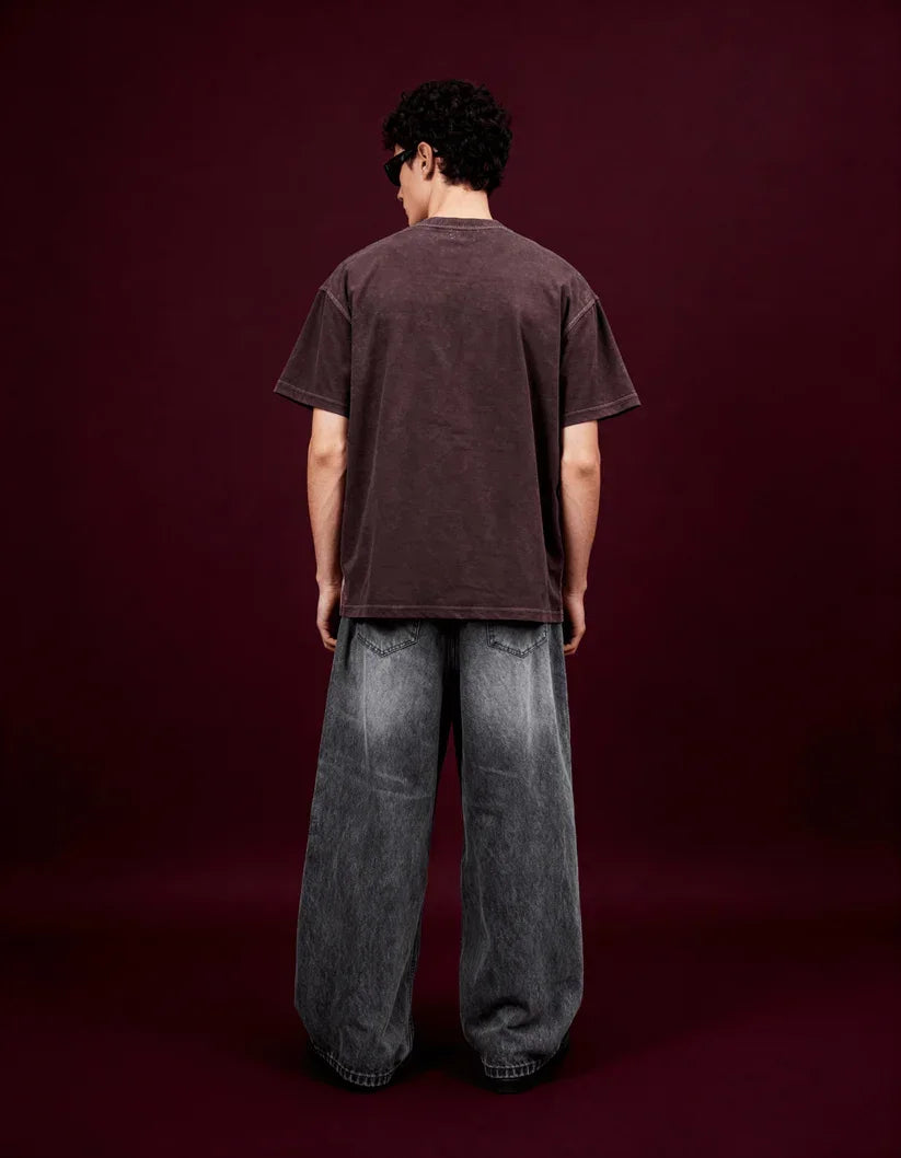 Desert Burn Brown Oversized T-Shirt