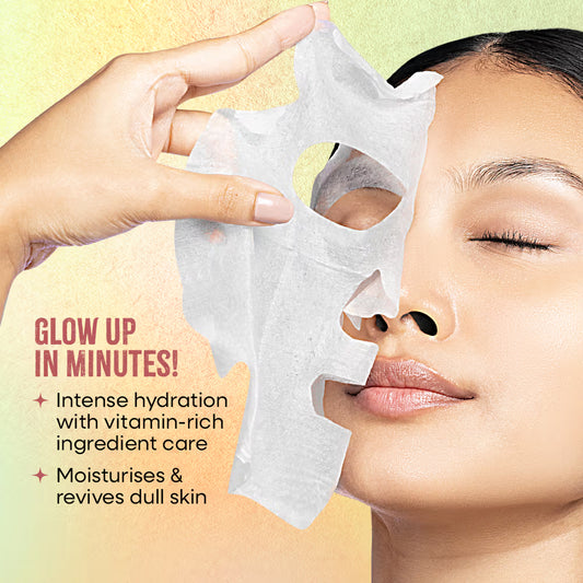 NYKAA NATURAL SKIN SECRETS AVOCADO+MORINGA Sheet Mask 20 GRAM