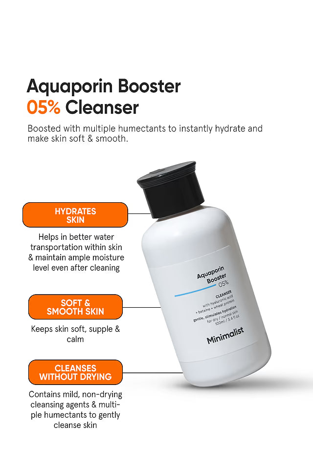 Minimalist 05% Aquaporin Booster Cleanser 100 MILLI_LITRE