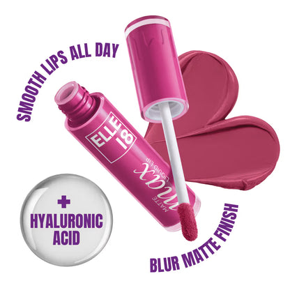 ELLE 18 MATTE MAX LIQUID LIP -PINK PEONY