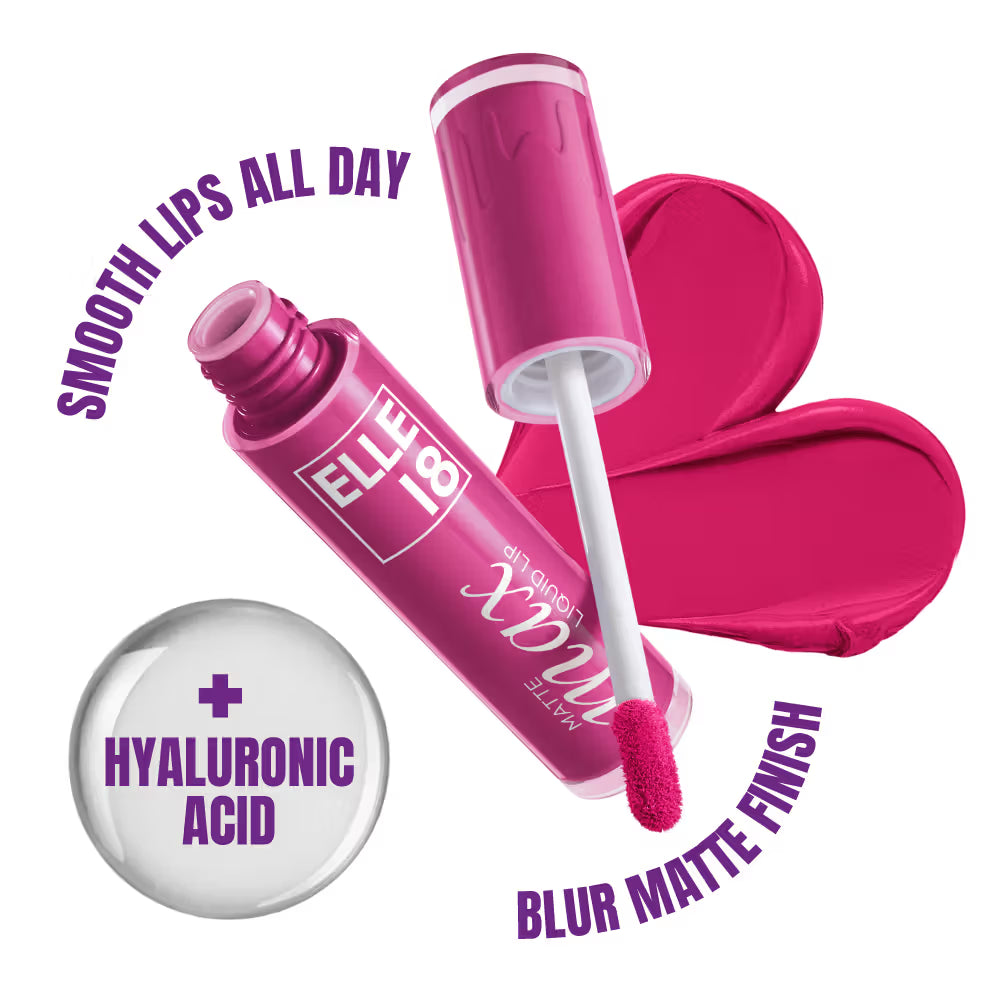 ELLE 18 MATTE MAX LIQUID LIP -PINK PORTRAIT