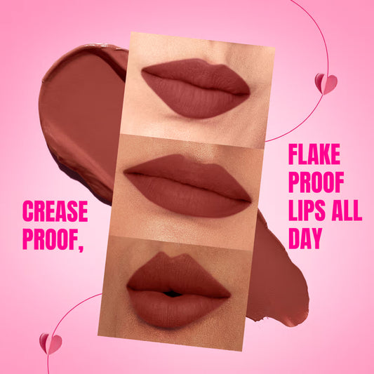 ELLE 18 MATTE MAX LIQUID LIP -BROWN BUTTER