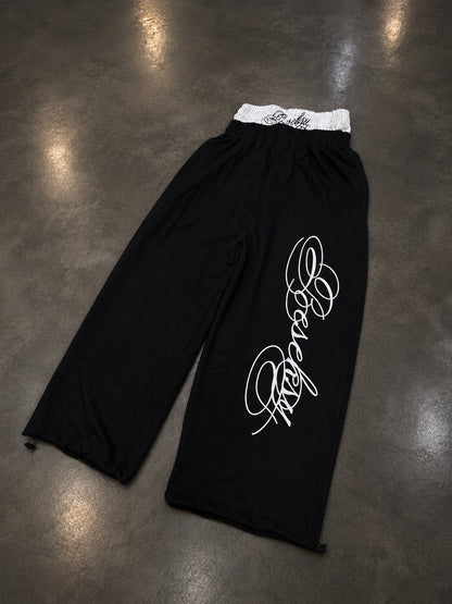 Scriptline Black Baggy Pants