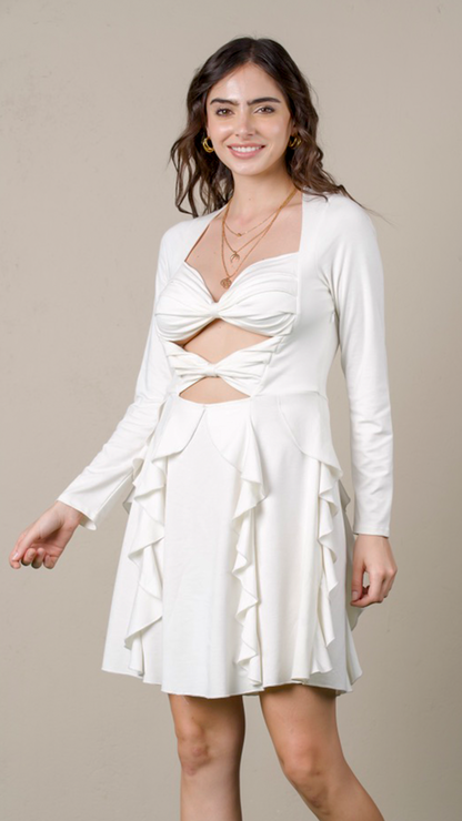 Bows 'n' Frills Flare Dress