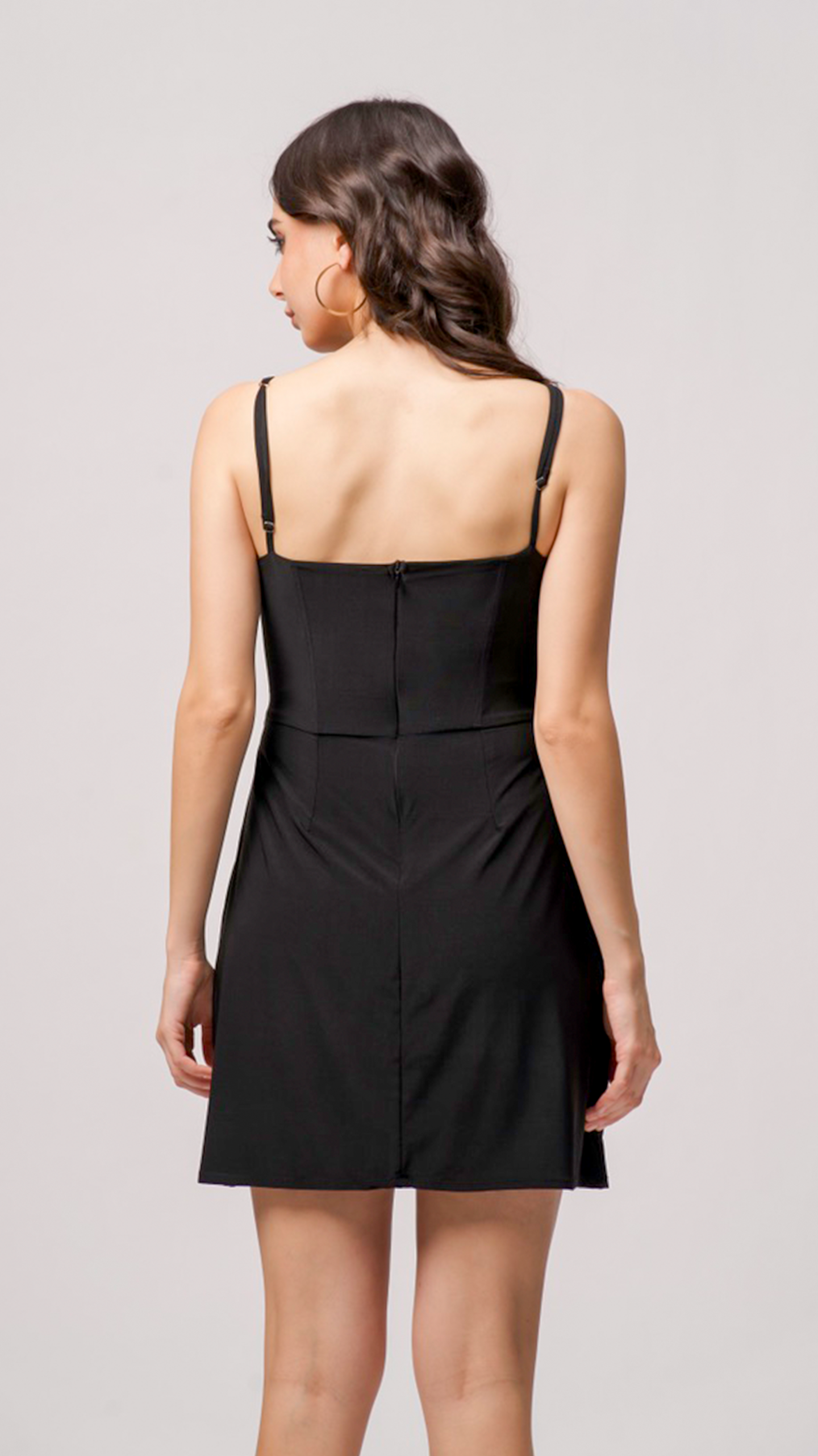 Pleated Bustier Mini Dress