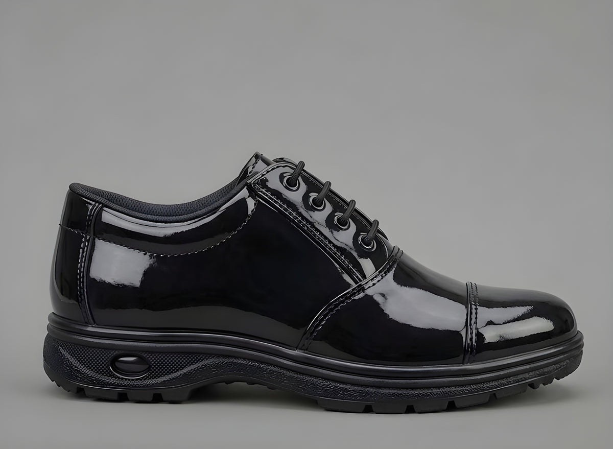 Latest Graceful Genuine Mild Leather Police Safety Shoes for Men | Steel Toe Heavy Duty Tactical Work Shoes | Anti-Slip Industrial Security Footwear For Men