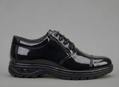 Latest Graceful Genuine Mild Leather Police Safety Shoes for Men | Steel Toe Heavy Duty Tactical Work Shoes | Anti-Slip Industrial Security Footwear For Men