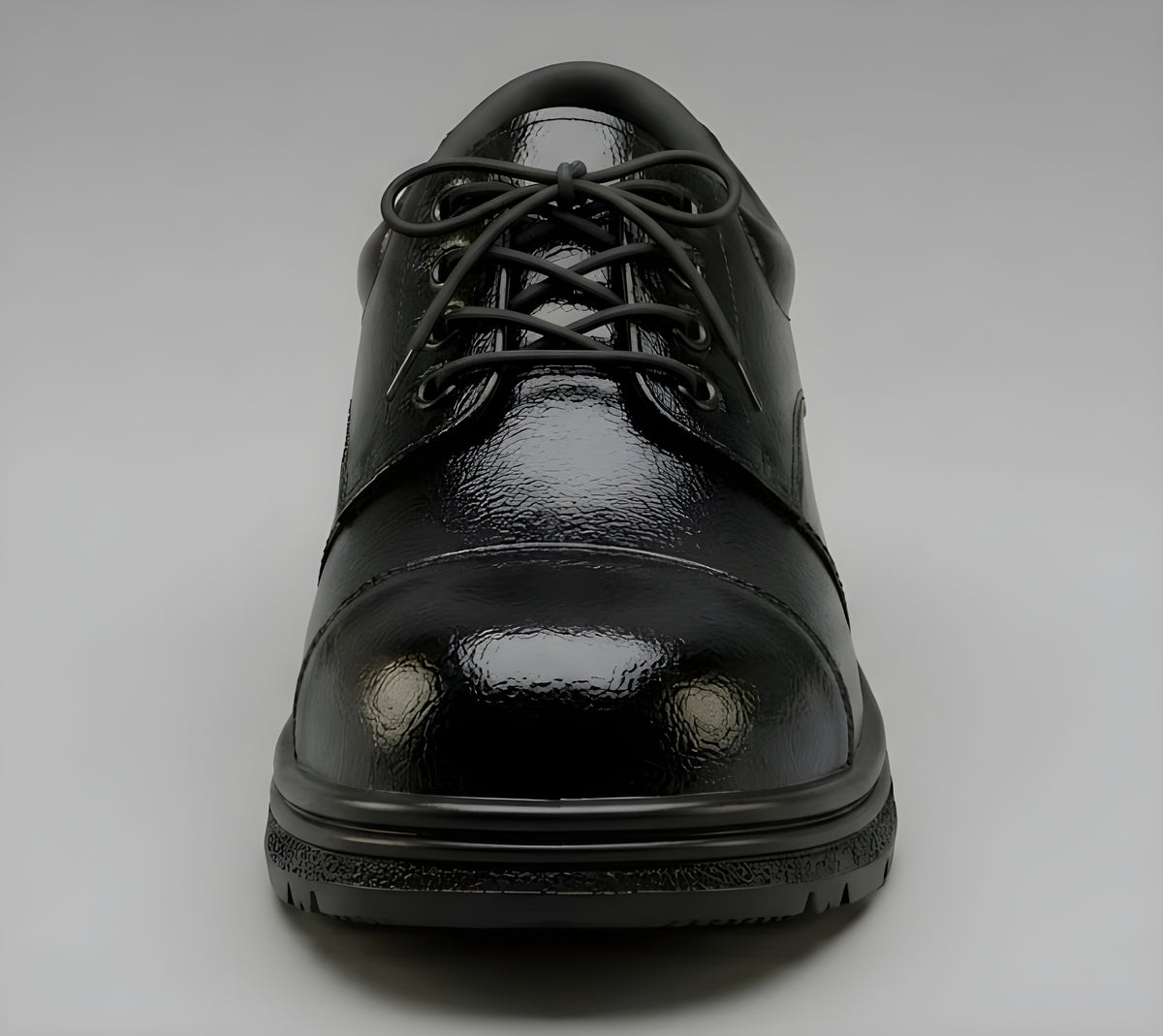 Latest Genuine Mild Leather Police Safety Shoes for Men | Heavy Duty Tactical Work Shoes | Anti-Slip Durable Industrial & Security Shoes For Men