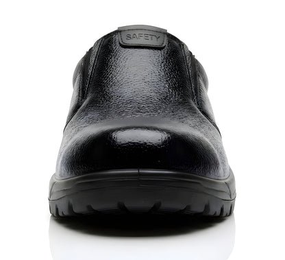 Latest Stylish Genuine Mild Leather Police Safety Shoes for Men | Heavy Duty Steel Toe Tactical Boots | Anti-Slip Industrial Work Footwear For Men