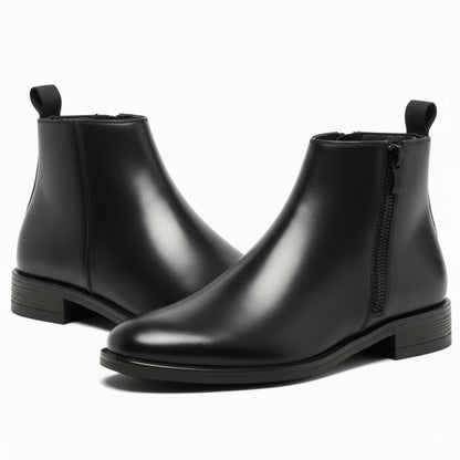 WUGO - Chain Boot Latest Stylish Men's Black Chelsea Boots | Faux Leather Slip-On Ankle Boots | Comfortable Casual & Formal Footwear for Men & Boys product image