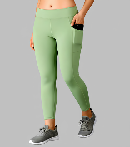 WUGO - Ultra-Soft Workout Leggings for Women | High-Stretch Yoga Pants | Comfortable Gym & Sportswear for Girls | Ideal for Yoga, Cardio & Home Workouts - Pista - 3XL