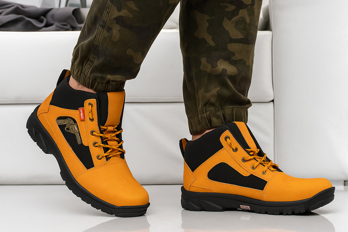 WUGO Men's Tan Gun Boots - 6 UK