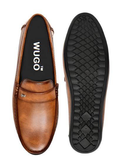 Latest Fashionable Loafers for Men & Boys | Casual Slip-On Shoes for Daily Wear | Soft Sole Comfortable Driving Shoes for All Day Comfort - LOAFER103-TAN