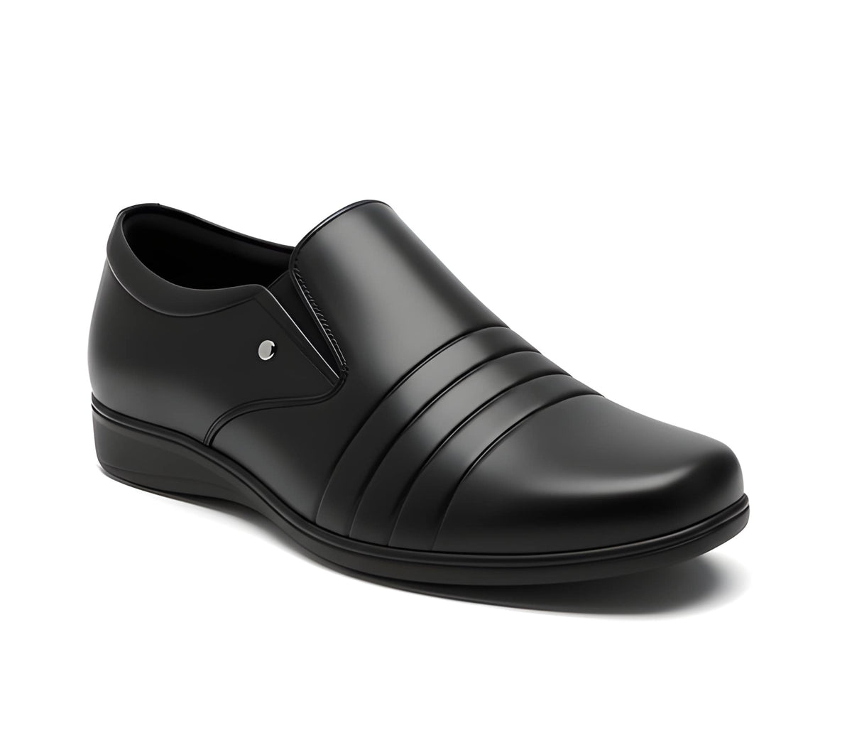 WUGO - Latest Elite Men Formal Shoes | Black Slipo Shoes | Office Shoes For Men's & Boys - Black - UK 10