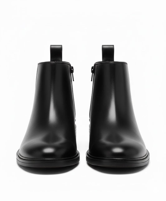 WUGO - Chain Boot Latest Stylish Men's Black Chelsea Boots | Faux Leather Slip-On Ankle Boots | Comfortable Casual & Formal Footwear for Men & Boys product image