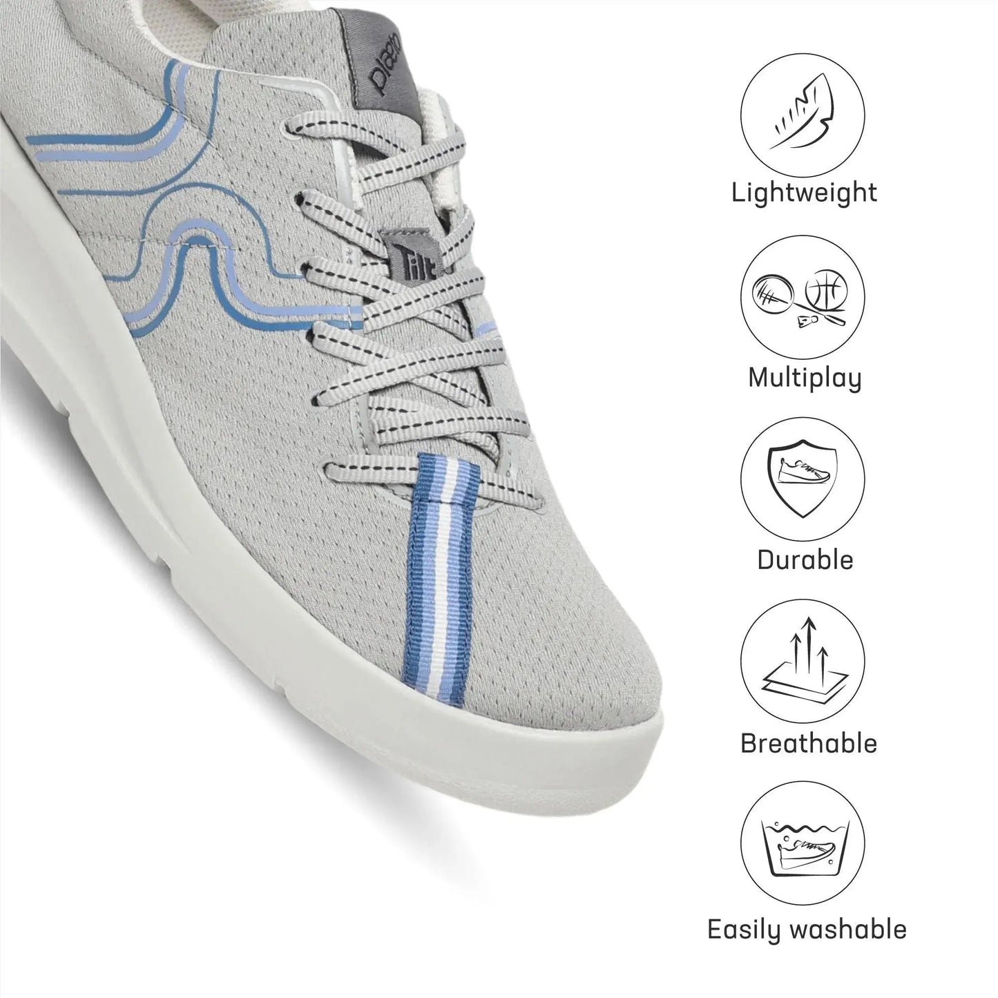 Route 44 Grey Training Shoes for Men Plaeto