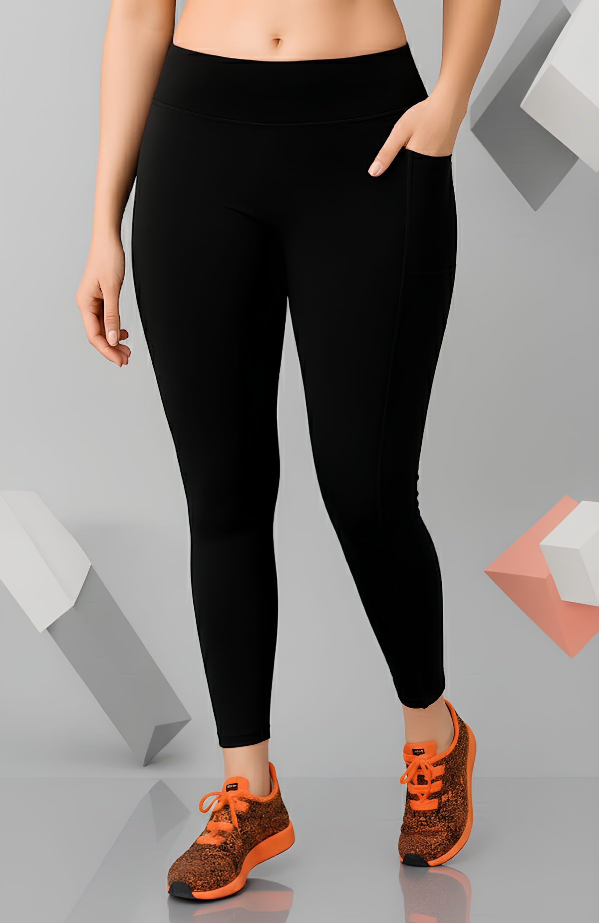 WUGO - Premium Gym Wear for Women | Stretchable & Comfortable Yoga Pants | Breathable Sports Leggings for Girls | Perfect for Workout, Fitness & Running - Black - 3XL