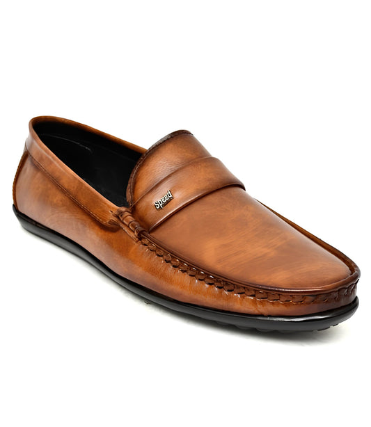Latest Fashionable Loafers for Men & Boys | Casual Slip-On Shoes for Daily Wear | Soft Sole Comfortable Driving Shoes for All Day Comfort - LOAFER103-TAN