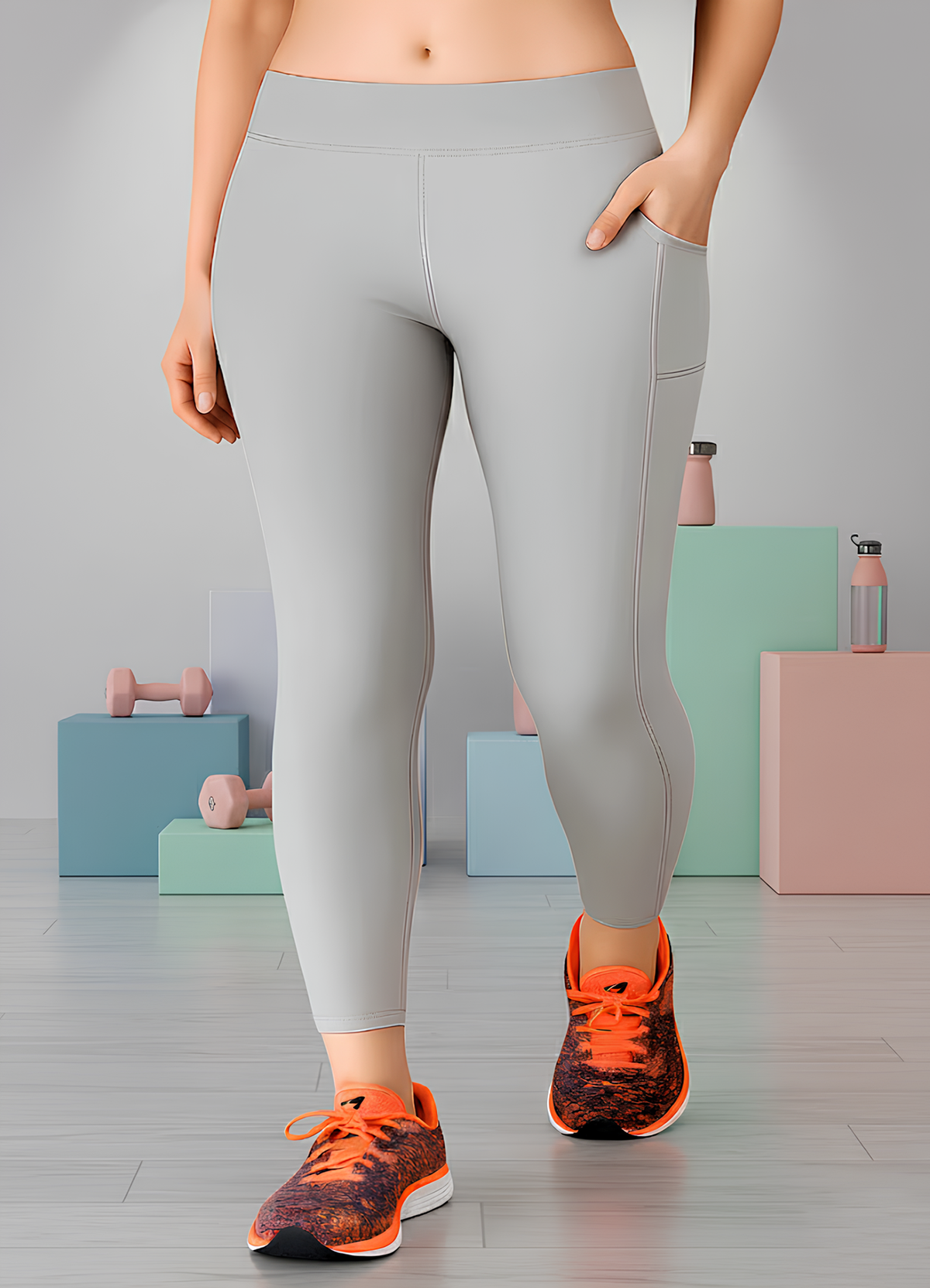 WUGO - Trendy & Lightweight Sports Leggings for Women | Flexible Yoga Pants | Premium Gym Wear for Girls | Perfect Fit for Fitness, Exercise & Running Sessions product image