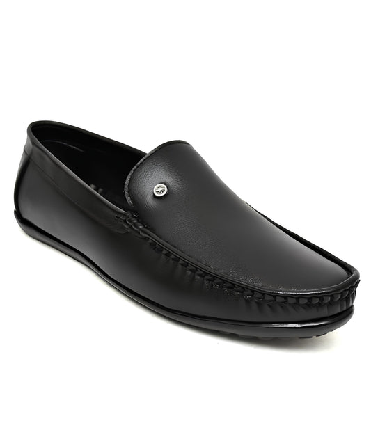 Latest Stylish Loafers for Men & Boys | Casual Slip-On Daily Wear Shoes | Comfortable Lightweight Driving Shoes for Office & Regular Use - LOAFER101-BLK