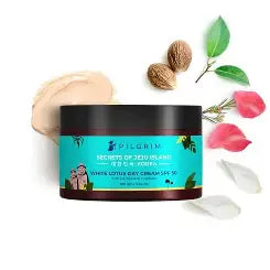 Pilgrim White Lotus Day Cream Spf 50 | With Camellia & Yugdugu | Korean K-Beauty | Fights Pigmentation | Improves Complexion | Non Greasy Matte Finish | No Paraben/Mineral Oil | All Skin Types 100 g