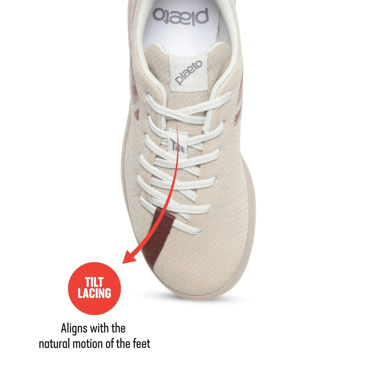 Women Beige Coast Trainer Shoes Plaeto