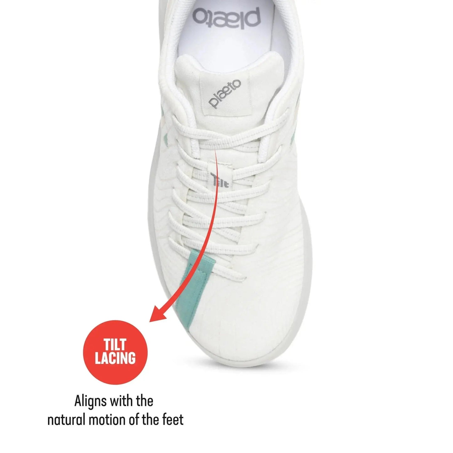 Women’s Coast White Sports Shoes Plaeto