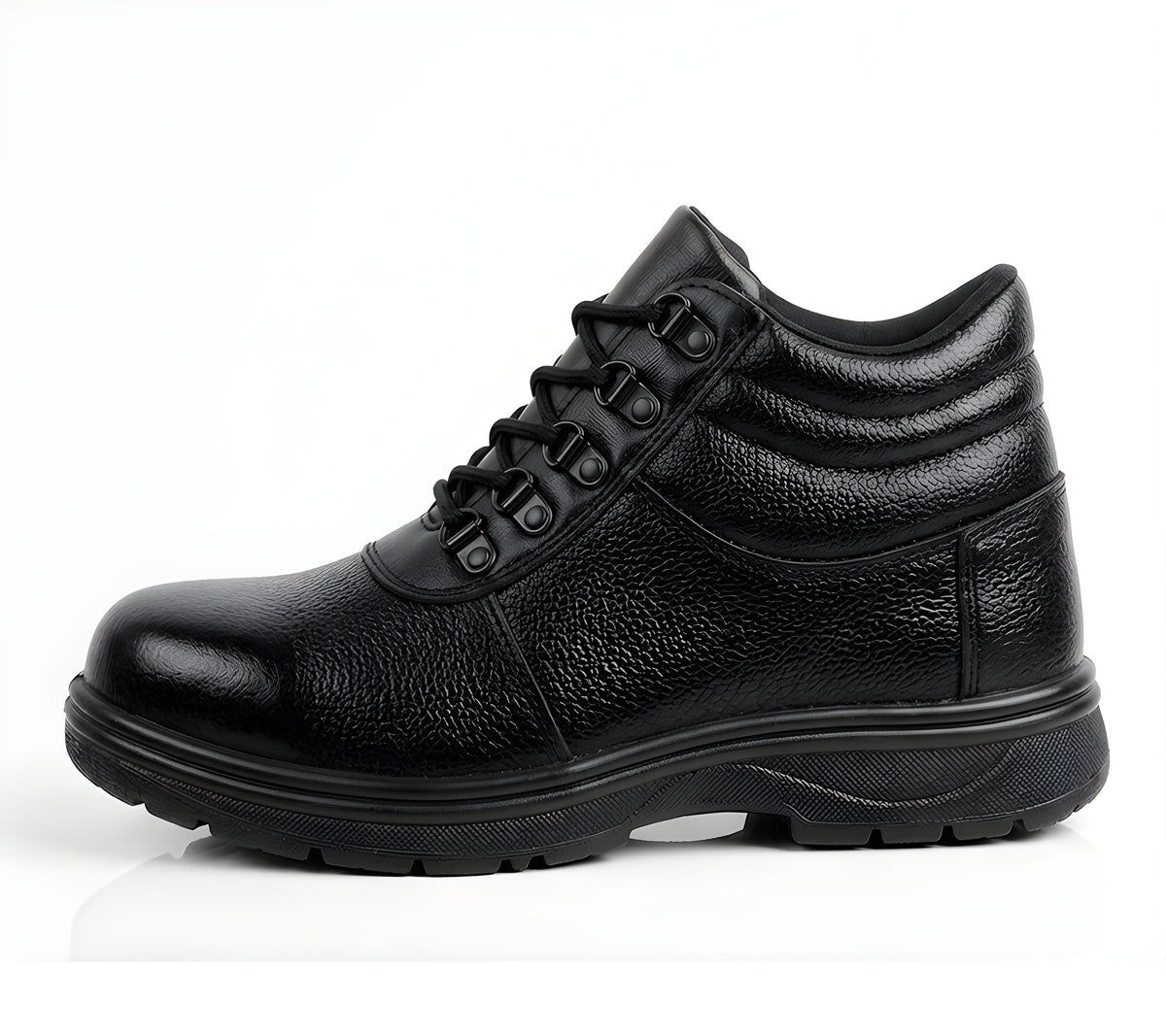 Latest Trendy Genuine Mild Leather Police Boots for Men | Heavy Duty Tactical Safety Boots | Anti-Skid Durable Industrial Work Shoes For Men
