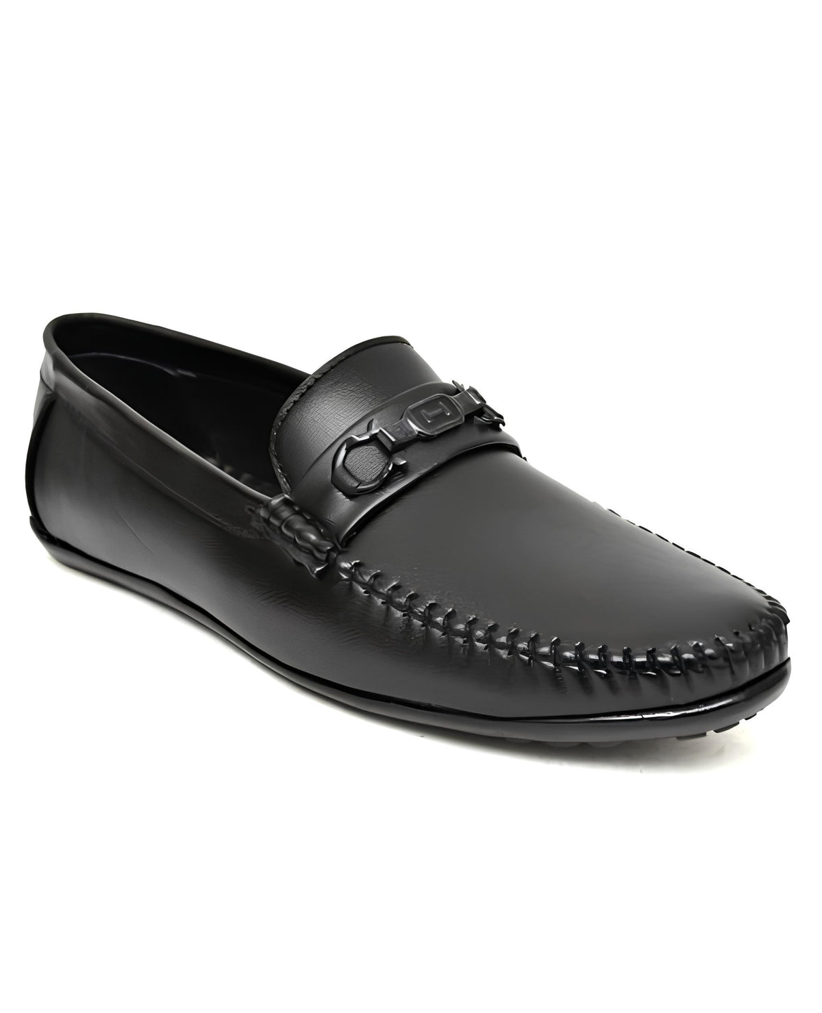 Latest Stylish Loafers for Men & Boys | Casual Slip-On Daily Wear Shoes | Comfortable Lightweight Driving Shoes for Office & Regular Use - LOAFER100-BLK