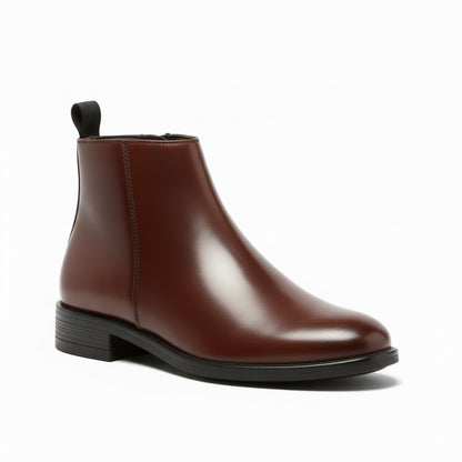 WUGO - Chain Boot Latest Trendy Men’s Brown Chelsea Boots | Premium Faux Leather Ankle Boots | Comfortable Slip-On Footwear for Men's & Boys - Brown - Size 10