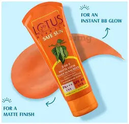 Lotus Safe Sun 3 In 1 SPF 40 PA +++ Matte Look Daily Sunscreen Cream 100 g