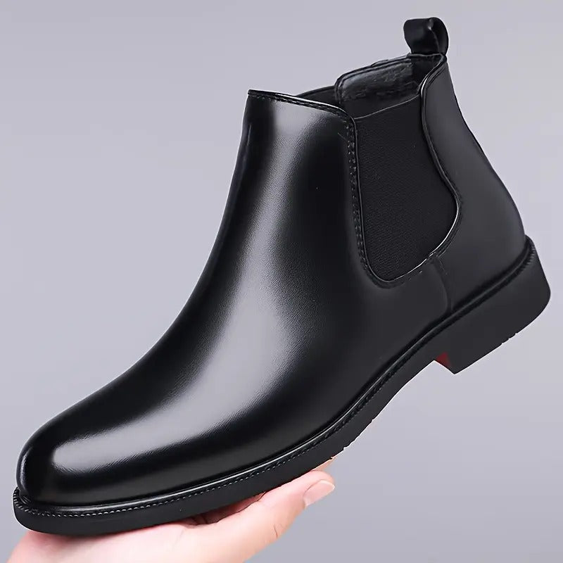 WUGO - Latest Stylish Men's Black Chelsea Boots | Faux Leather Slip-On Ankle Boots | Comfortable Casual & Formal Footwear for Men & Boys product image
