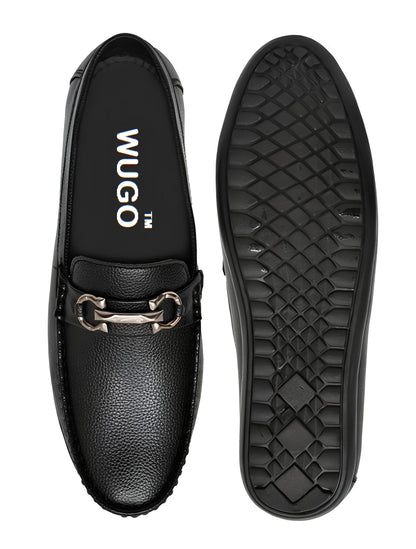 Latest Fashionable Loafers for Men & Boys | Casual Slip-On Shoes for Daily Wear | Soft Sole Comfortable Driving Shoes for All Day Comfort - LOAFER102-BLK