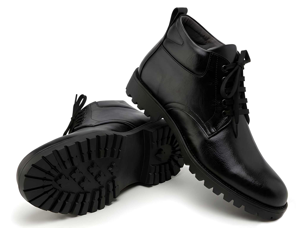 Latest Luxury Goat Leather Men Safety Boots | Heavy Duty Work Boots for Men | Fashion Industrial Safety Shoes | Anti-Slip Durable Construction Boots For Men