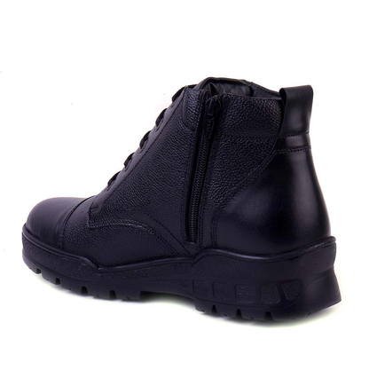 Latest Stylish Genuine Mild Leather Police Boots for Men | Heavy Duty Tactical Work Boots | Anti-Slip Durable Security & Industrial Safety Shoes For Men