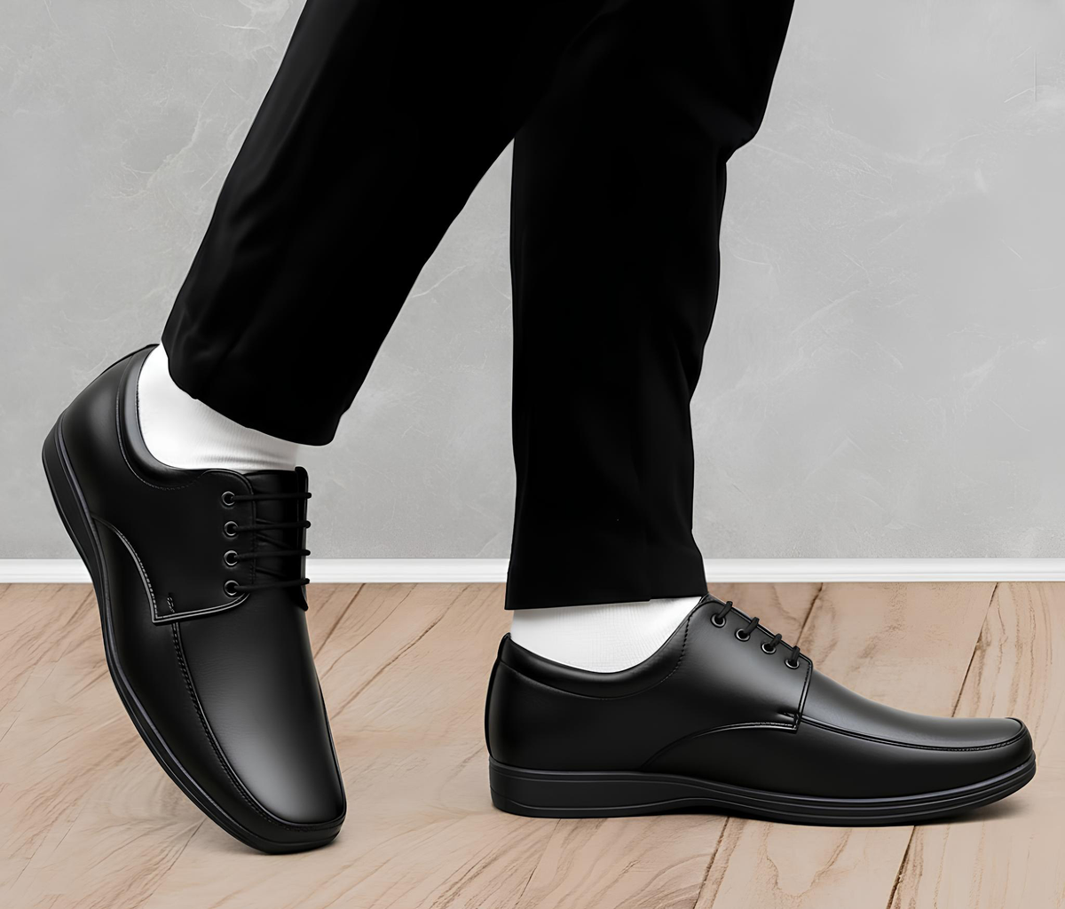 WUGO - Latest Stylish Men Formal Shoes | Office Shoes | Outdoor Shoes | Business Shoes For Men's & Boys - Black - UK 10