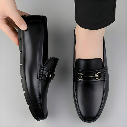 Latest Modern Design Casual Loafers for Men & Boys | Slip-On Daily Wear Shoes | Flexible & Comfortable Driving Shoes for Everyday Use - Black - UK 10