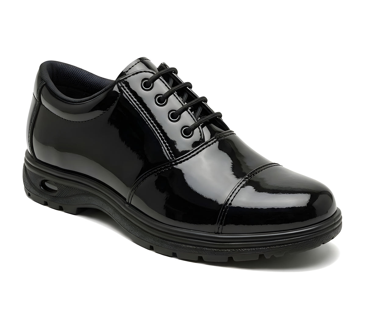Latest Graceful Genuine Mild Leather Police Safety Shoes for Men | Steel Toe Heavy Duty Tactical Work Shoes | Anti-Slip Industrial Security Footwear For Men