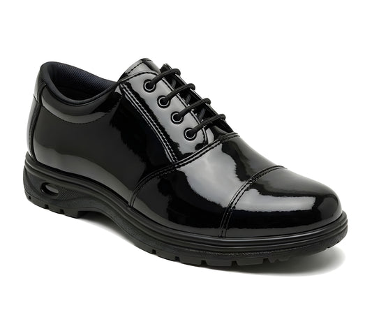 Latest Graceful Genuine Mild Leather Police Safety Shoes for Men | Steel Toe Heavy Duty Tactical Work Shoes | Anti-Slip Industrial Security Footwear For Men