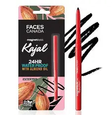 Faces Canada Magneteyes Kajal | 24Hr Long Stay, Smudge & Water Resistant, Fade Proof Black 0.35 g