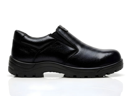 Latest Stylish Genuine Mild Leather Police Safety Shoes for Men | Heavy Duty Steel Toe Tactical Boots | Anti-Slip Industrial Work Footwear For Men