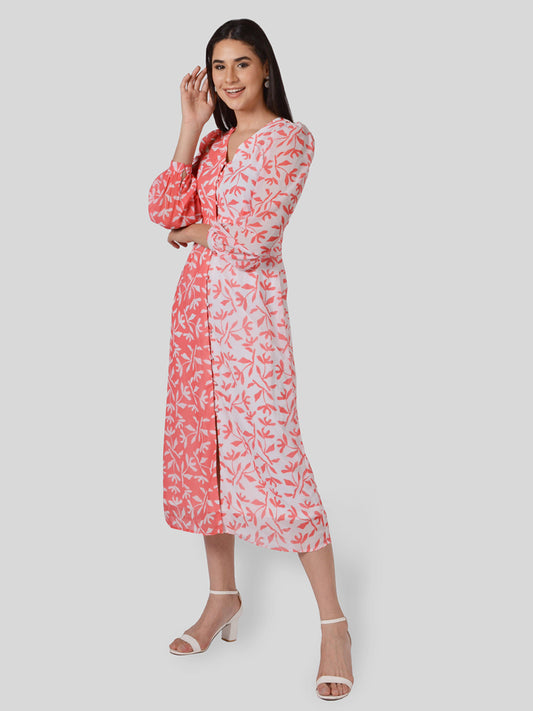Full Sleeve Down Dress For Women 
