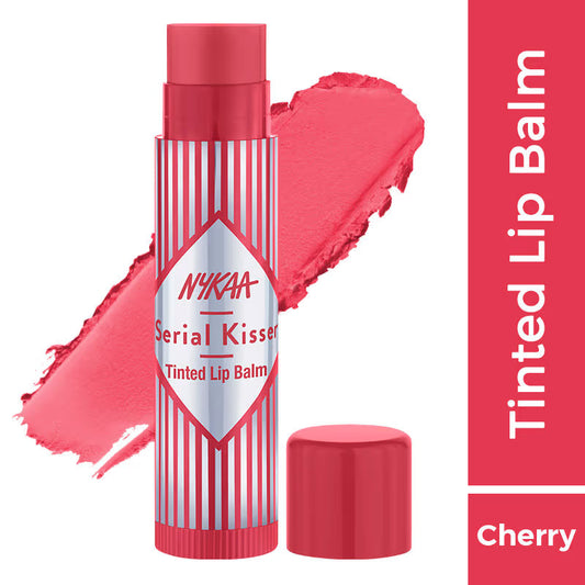 NYKAA Serial Kisser Tinted Lip Balm - Cherry Red 4.8 GRAM